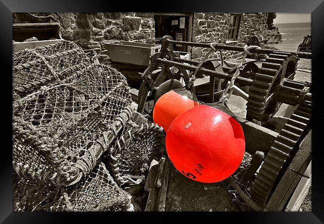 Cadgwith Buoys Framed Print by Rob Hawkins