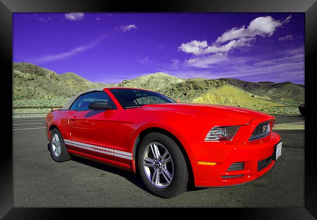 Mustang Coupe Framed Print by Rob Hawkins