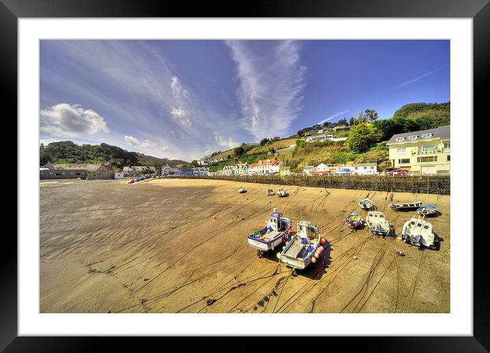 Rozel Harbour Framed Mounted Print by Rob Hawkins