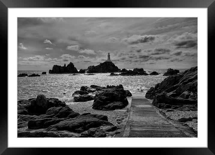 La Corbiere Lighthouse Framed Mounted Print by Rob Hawkins