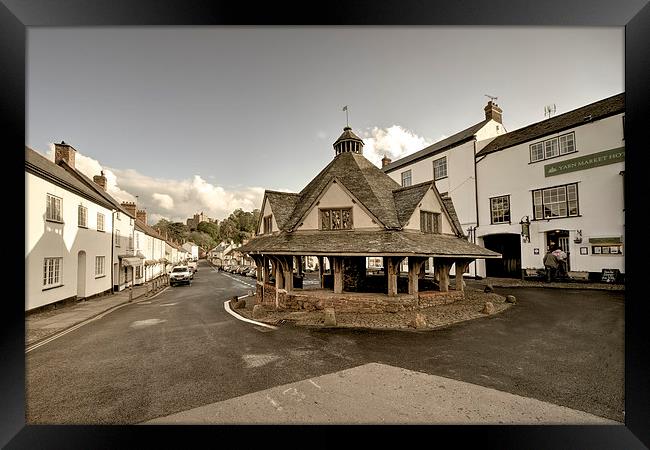 Dunster Village Framed Print by Rob Hawkins