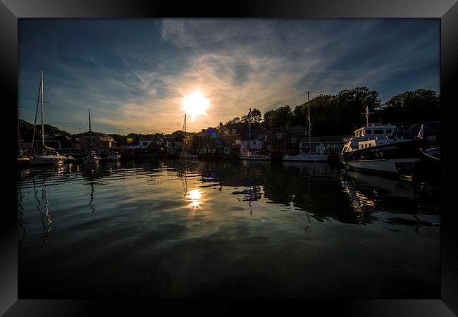 Padstow dusk Framed Print by Rob Hawkins