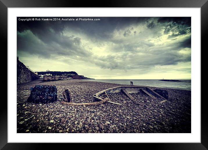 Boat of Stones Framed Mounted Print by Rob Hawkins