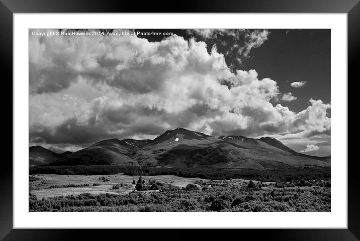Ben Nevis Framed Mounted Print by Rob Hawkins