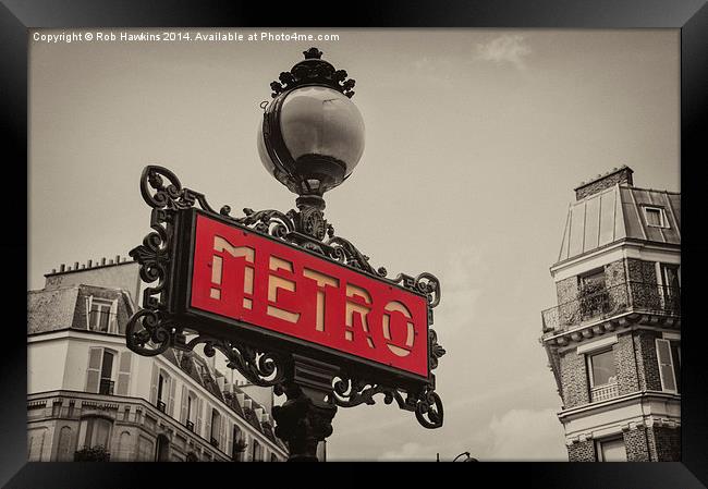  Metro Framed Print by Rob Hawkins