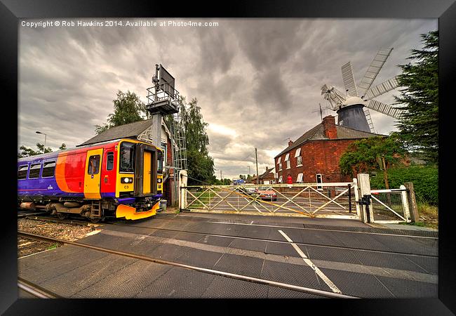  Railway Windmill  Framed Print by Rob Hawkins