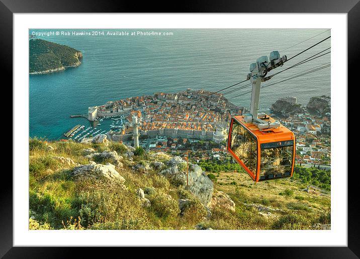  Dubrovnik from Above  Framed Mounted Print by Rob Hawkins