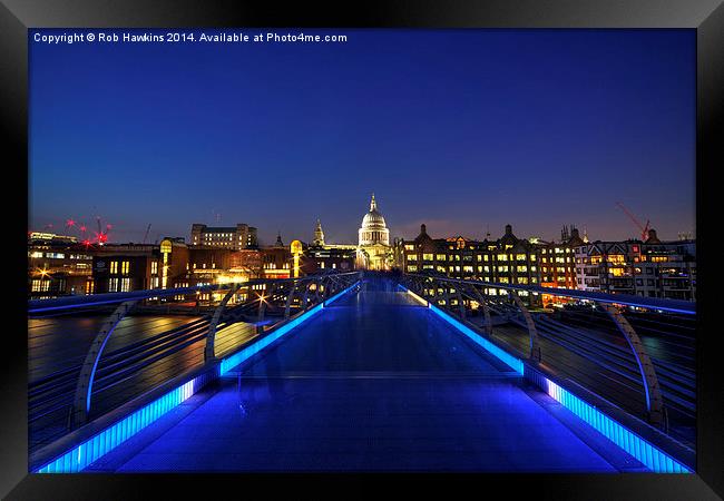  London City Skyline  Framed Print by Rob Hawkins