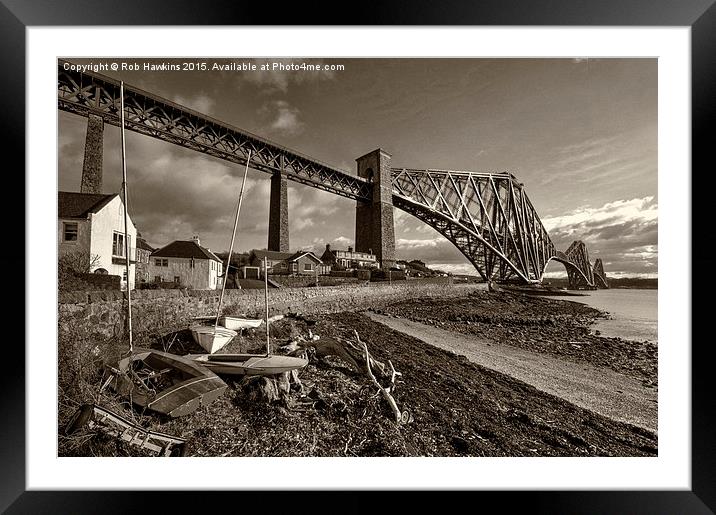  Forth Rail Bridge  Framed Mounted Print by Rob Hawkins