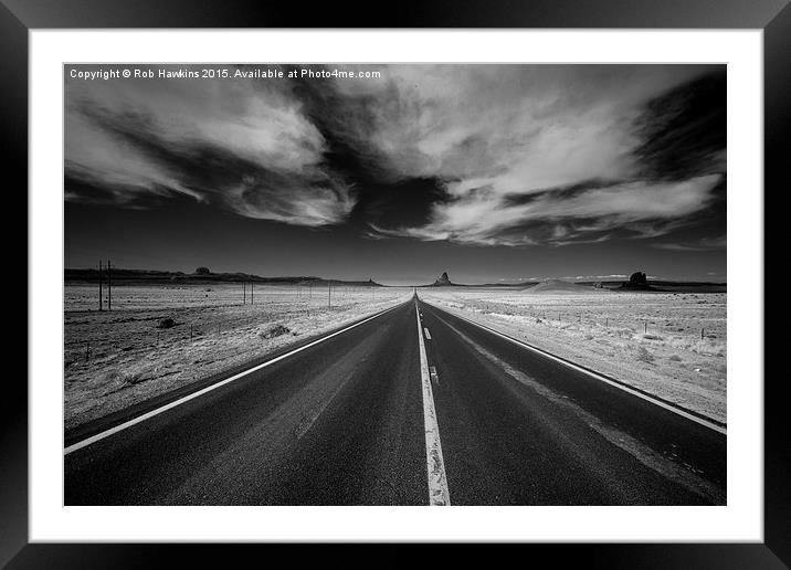  Road to the valley  Framed Mounted Print by Rob Hawkins