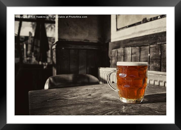  Pint in a Jug  Framed Mounted Print by Rob Hawkins