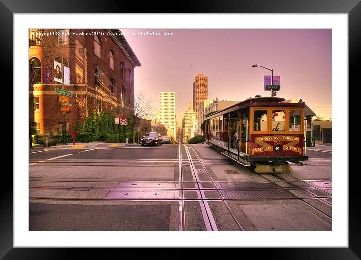  Street Car Crossing  Framed Mounted Print by Rob Hawkins