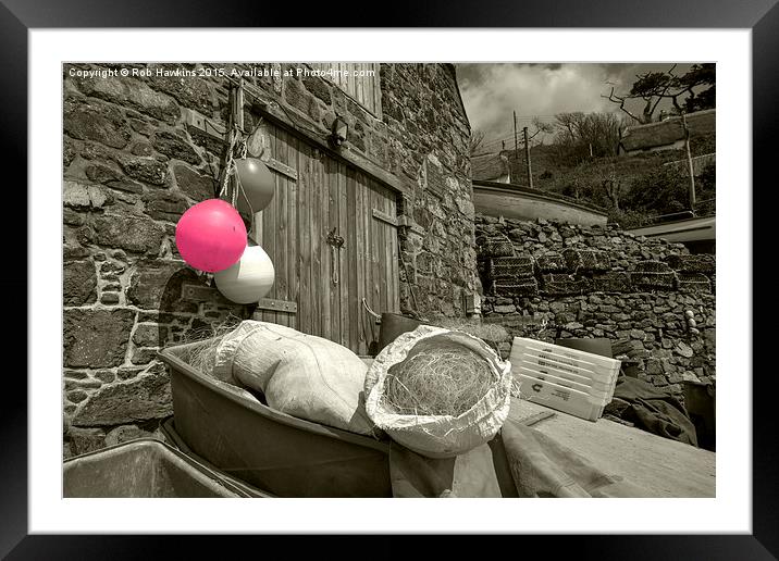  Pink Buoy  Framed Mounted Print by Rob Hawkins