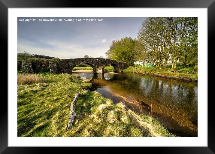  Dartmoor Bridge  Framed Mounted Print by Rob Hawkins