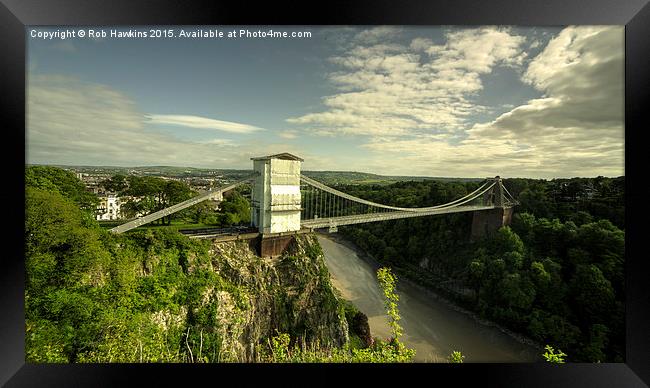 Clifton Suspension Bridge  Framed Print by Rob Hawkins