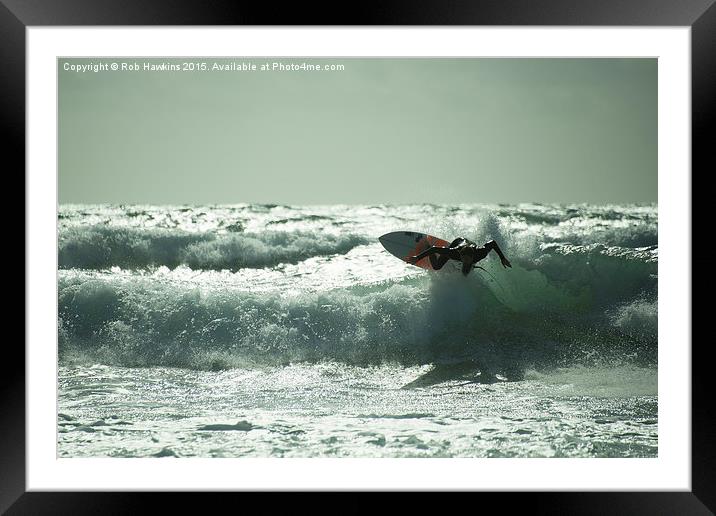  Surf Atlantica  Framed Mounted Print by Rob Hawkins