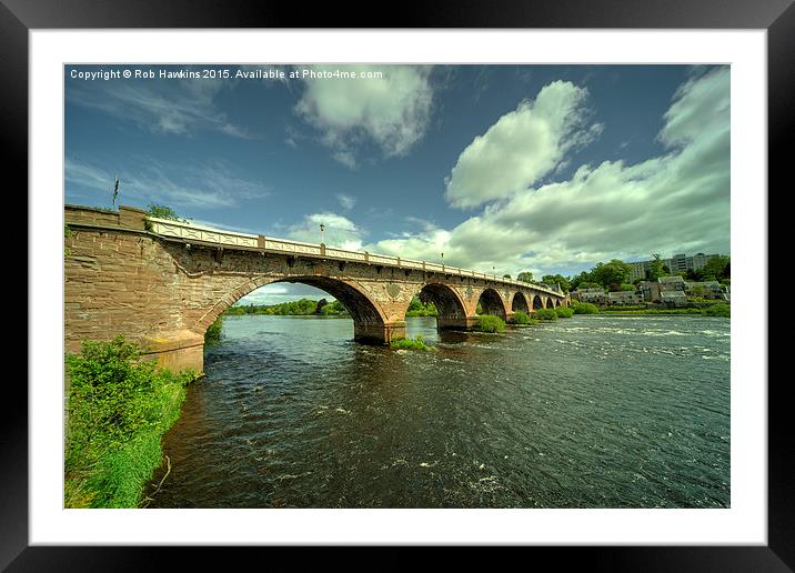  Smeaton's bridge  Framed Mounted Print by Rob Hawkins