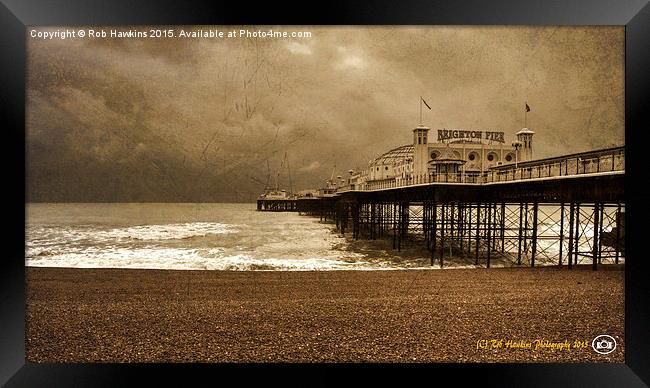  Brighton Grand Pier  Framed Print by Rob Hawkins