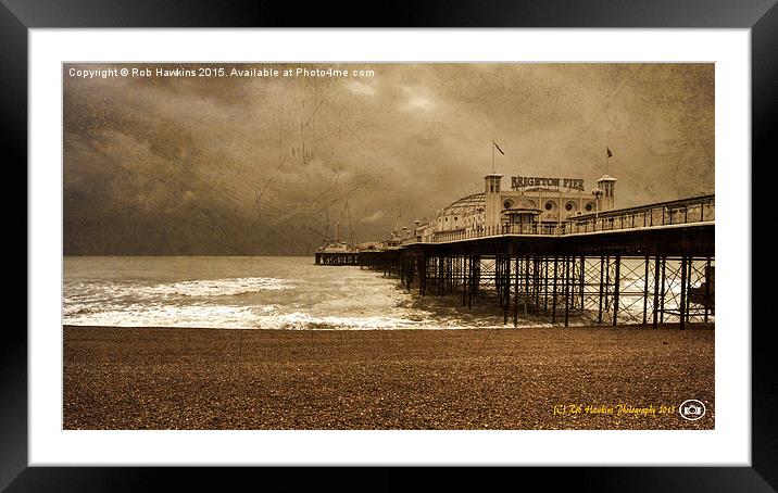 Brighton Grand Pier  Framed Mounted Print by Rob Hawkins