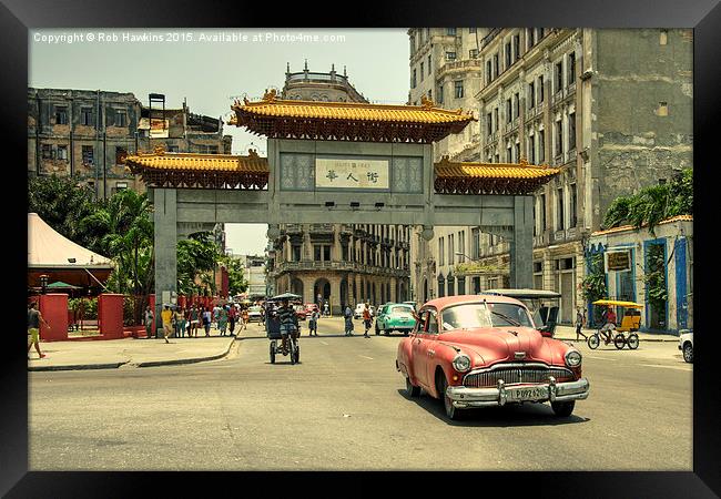  Chinatown Chevy  Framed Print by Rob Hawkins