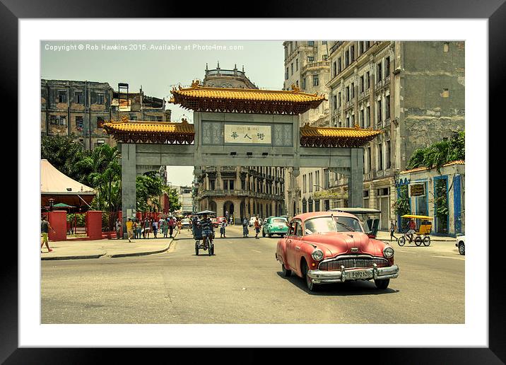  Chinatown Chevy  Framed Mounted Print by Rob Hawkins