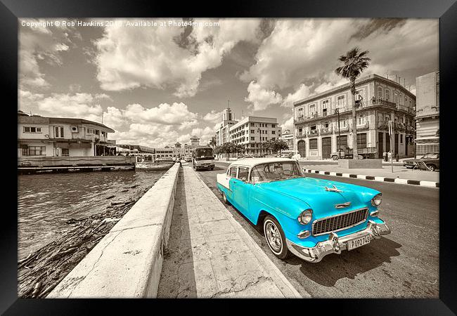  Blue Havana  Framed Print by Rob Hawkins