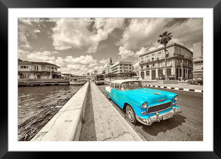  Blue Havana  Framed Mounted Print by Rob Hawkins