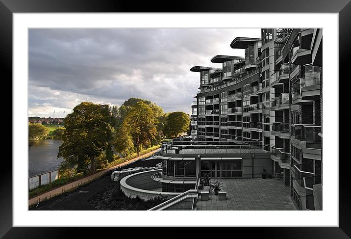 Apartments Framed Mounted Print by Rob Hawkins
