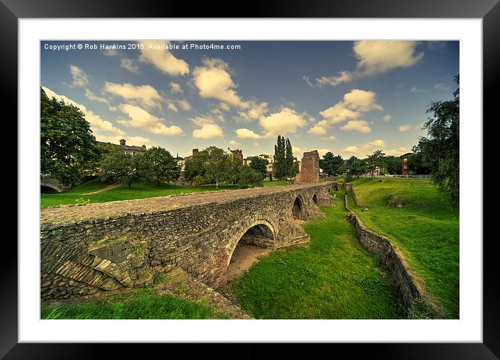  Old Exe Bridge  Framed Mounted Print by Rob Hawkins