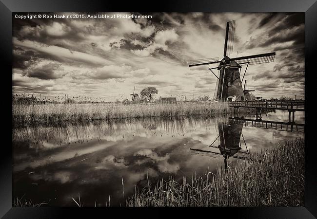  Dark Reflections  Framed Print by Rob Hawkins