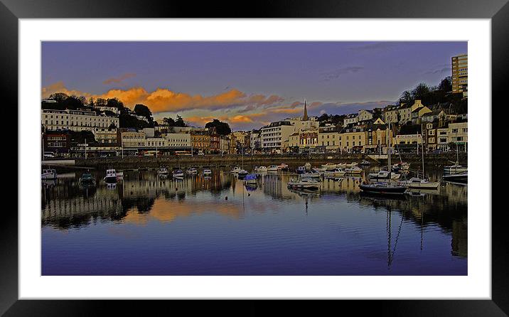 Torquay Harbour Framed Mounted Print by Rob Hawkins