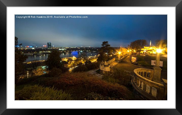  Belgrade Nights  Framed Mounted Print by Rob Hawkins