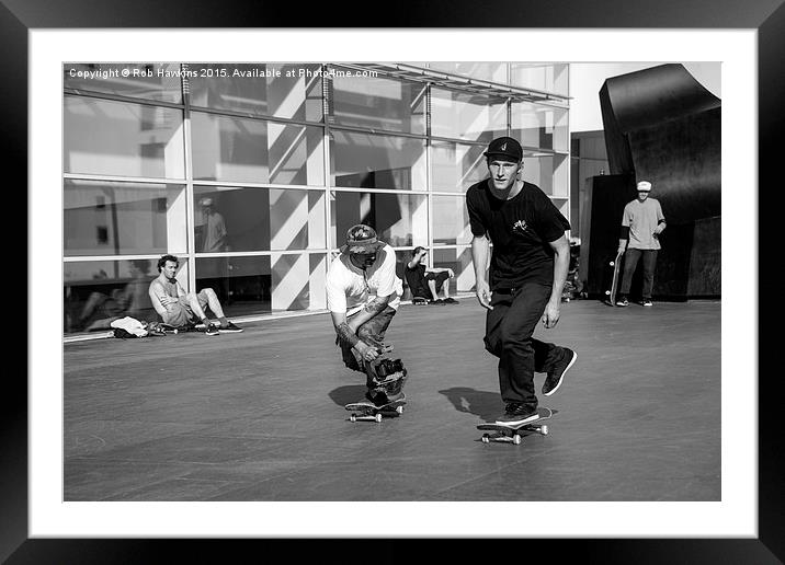  Skate Cam  Framed Mounted Print by Rob Hawkins