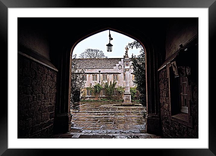 Through the arch I saw rain Framed Mounted Print by Rob Hawkins