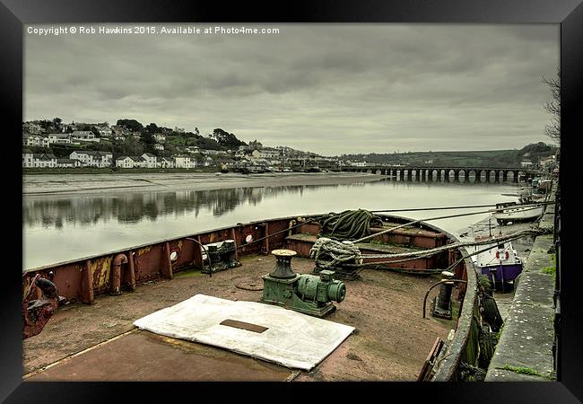  Reflections East the water  Framed Print by Rob Hawkins