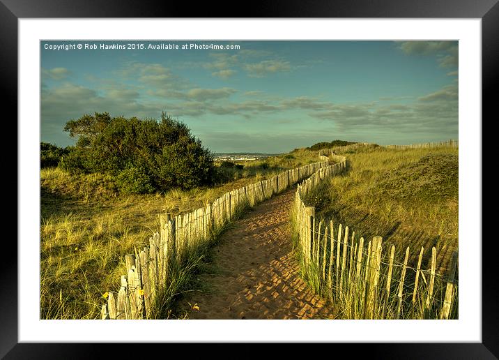  Dawlish Dunes  Framed Mounted Print by Rob Hawkins