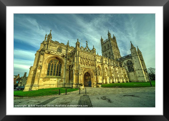 Gloucester Cathedral  Framed Mounted Print by Rob Hawkins