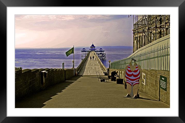 The Pier at Clevedon Framed Mounted Print by Rob Hawkins