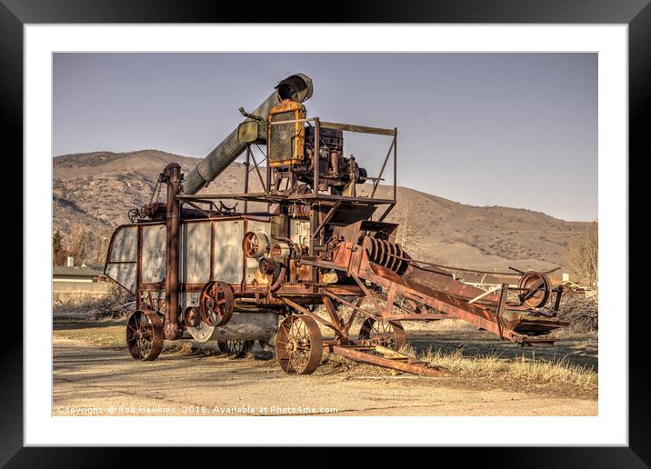 American Thresher  Framed Mounted Print by Rob Hawkins