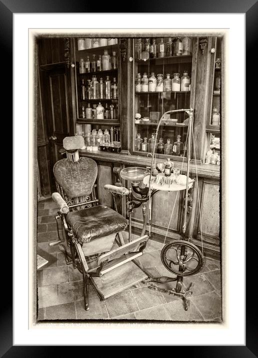 The Old dentists chair  Framed Mounted Print by Rob Hawkins