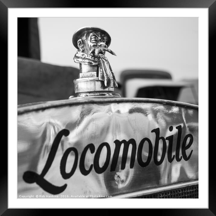 Locomobile Mascot  Framed Mounted Print by Rob Hawkins