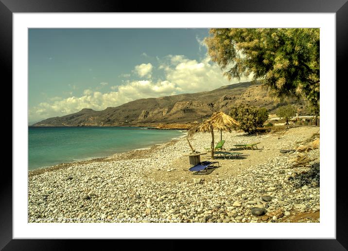 Cretan Paradise  Framed Mounted Print by Rob Hawkins