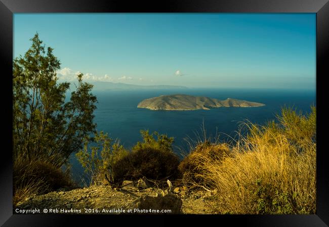 La Isla Psira  Framed Print by Rob Hawkins