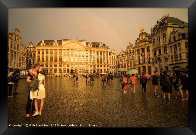 From Brussells with Love  Framed Print by Rob Hawkins