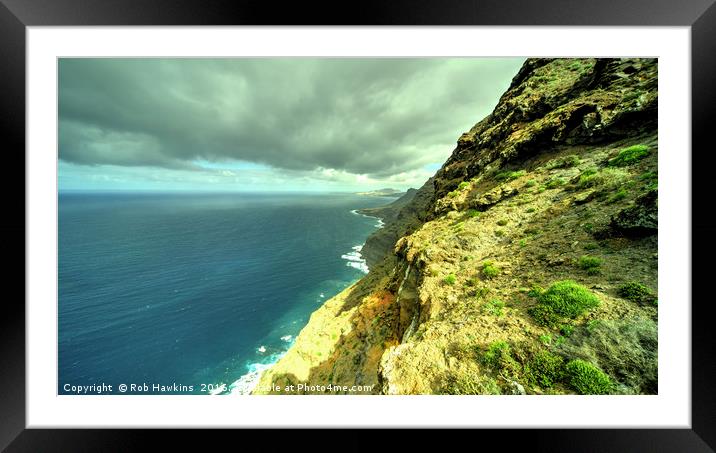 North Canaria Vista  Framed Mounted Print by Rob Hawkins