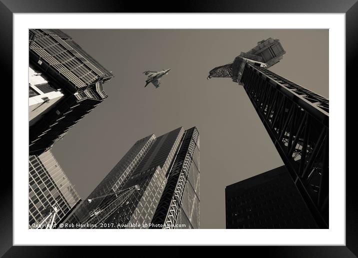 Looking Skywards  Framed Mounted Print by Rob Hawkins