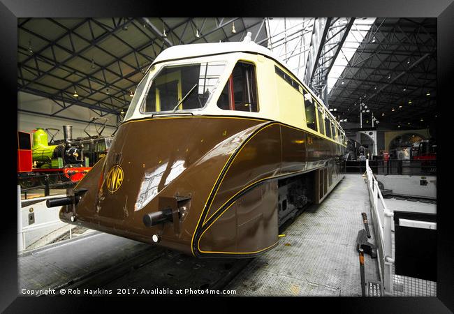 GWR Railcar  Framed Print by Rob Hawkins