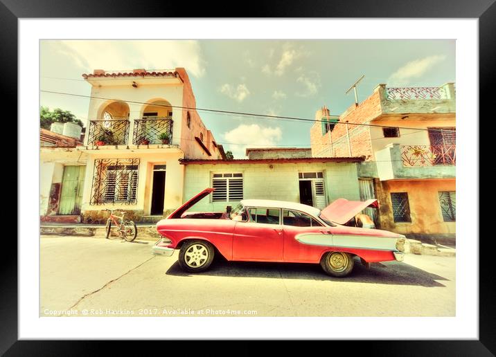 Trinidad Edsel  Framed Mounted Print by Rob Hawkins