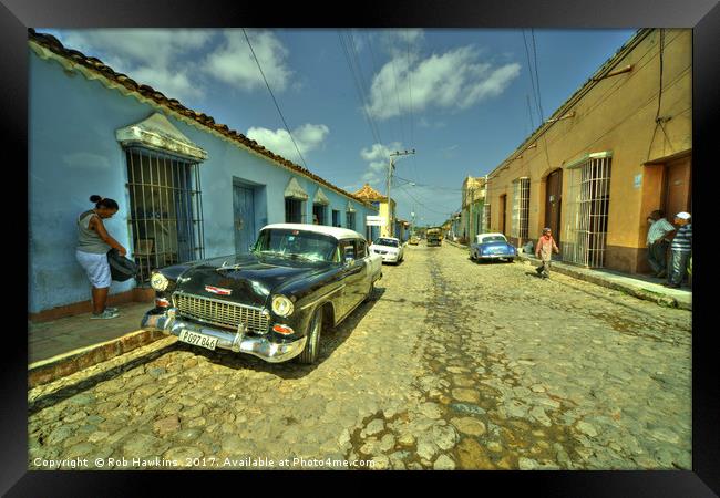 Trinidad Street  Framed Print by Rob Hawkins