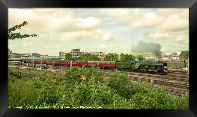 Flying Scotsman at Bristol Temple Meads  Framed Print by Rob Hawkins